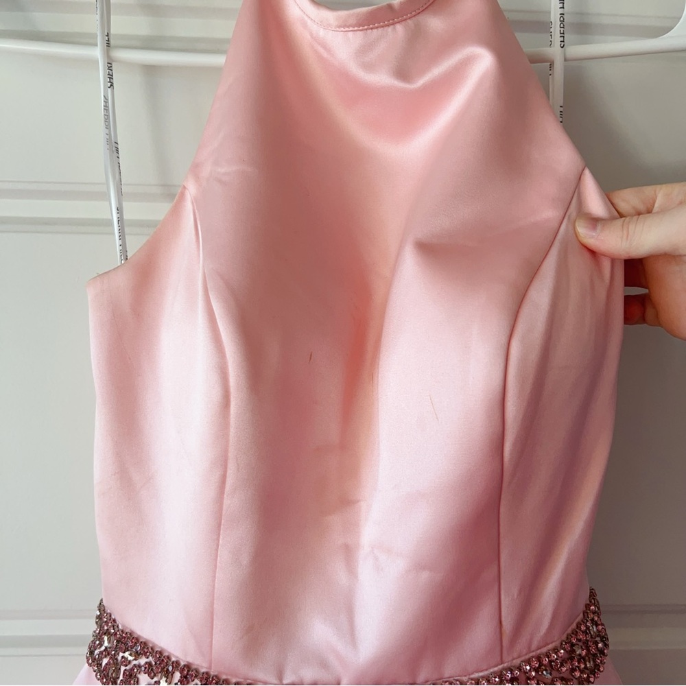 Sherri Hill Light Pink Prom Dress - Picture 3 of 9